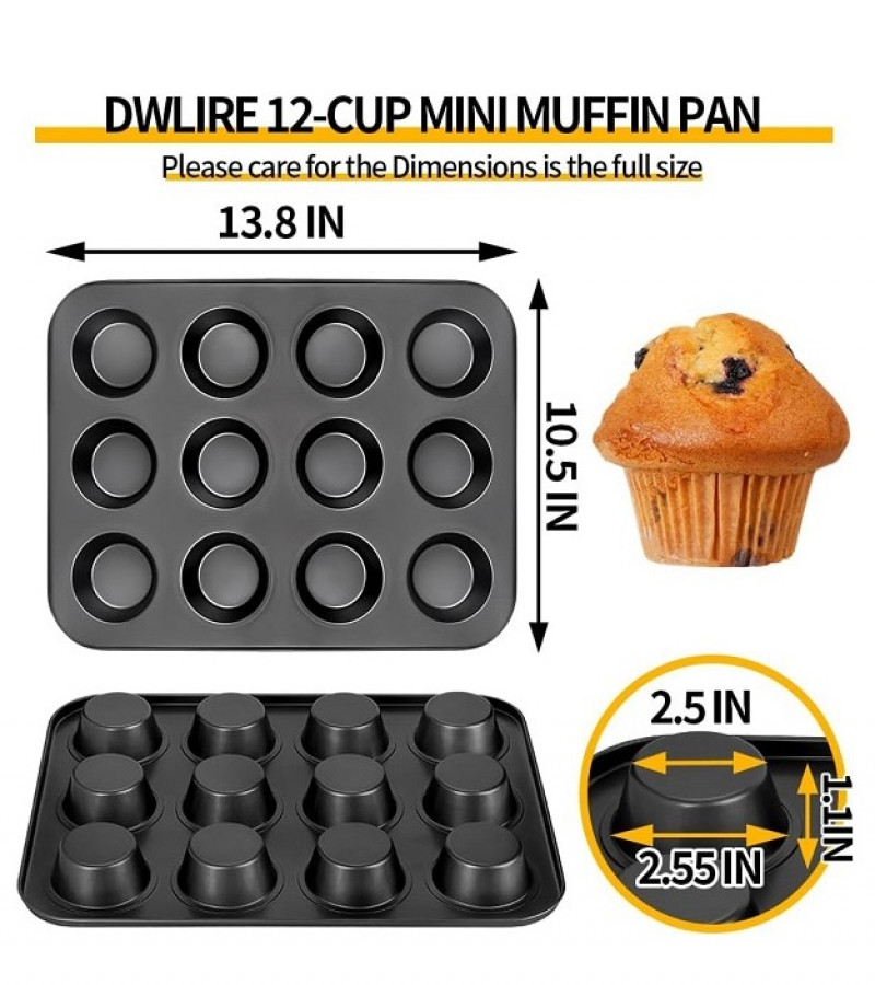 12 Muffin Cupcake Pan Nonstick Baking Tray