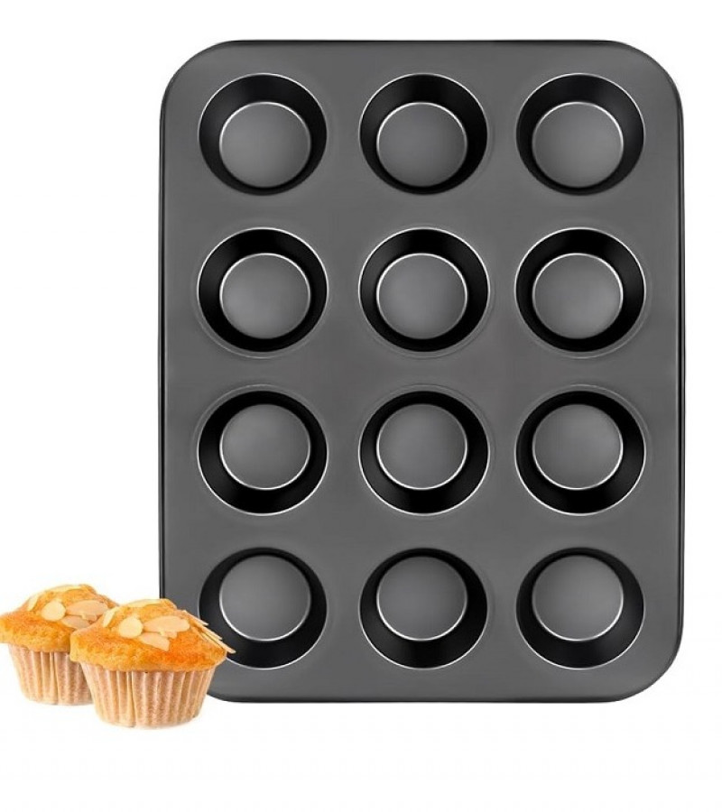 12 Muffin Cupcake Pan Nonstick Baking Tray