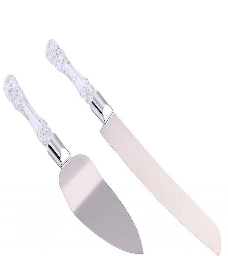 2pcs Cake Knife and Server Set Cake Cutting