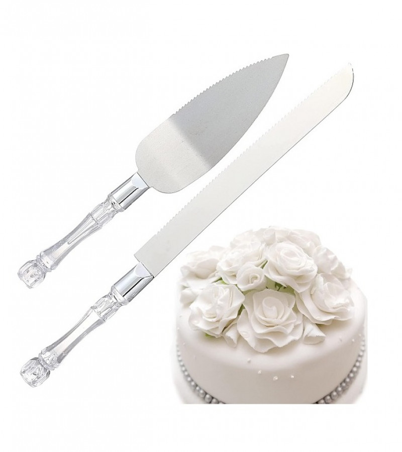2pcs Cake Knife and Server Set Cake Cutting