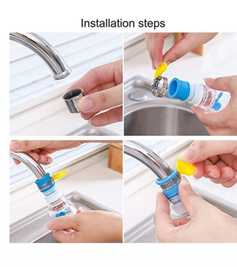 360° Adjustable Rotating Water Saving Nozzle Shower Head Faucet