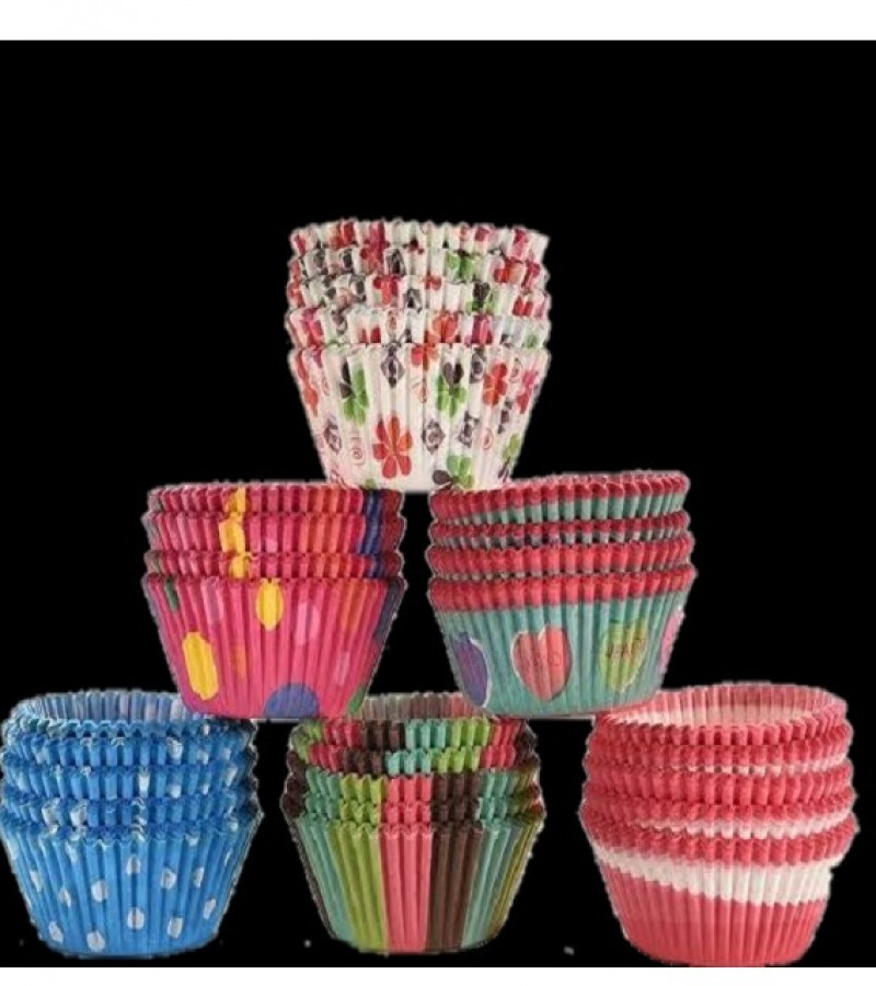 3in1 Deal 6 Cupcake Muffin Tray + 10 Disposable Piping Bag + 50 pcs Cupcake Muffin Paper Liner
