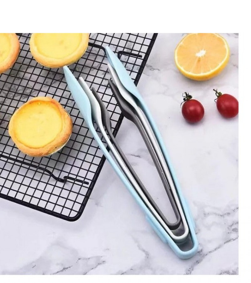 3pcs Cooking Tongs Plastic Salad Bowl Tongs