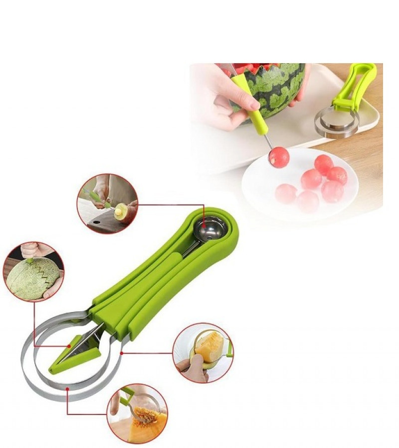 4in1 Watermelon cutter knife and grape Fruit Peeler Cutter slicer tools Seed Remover