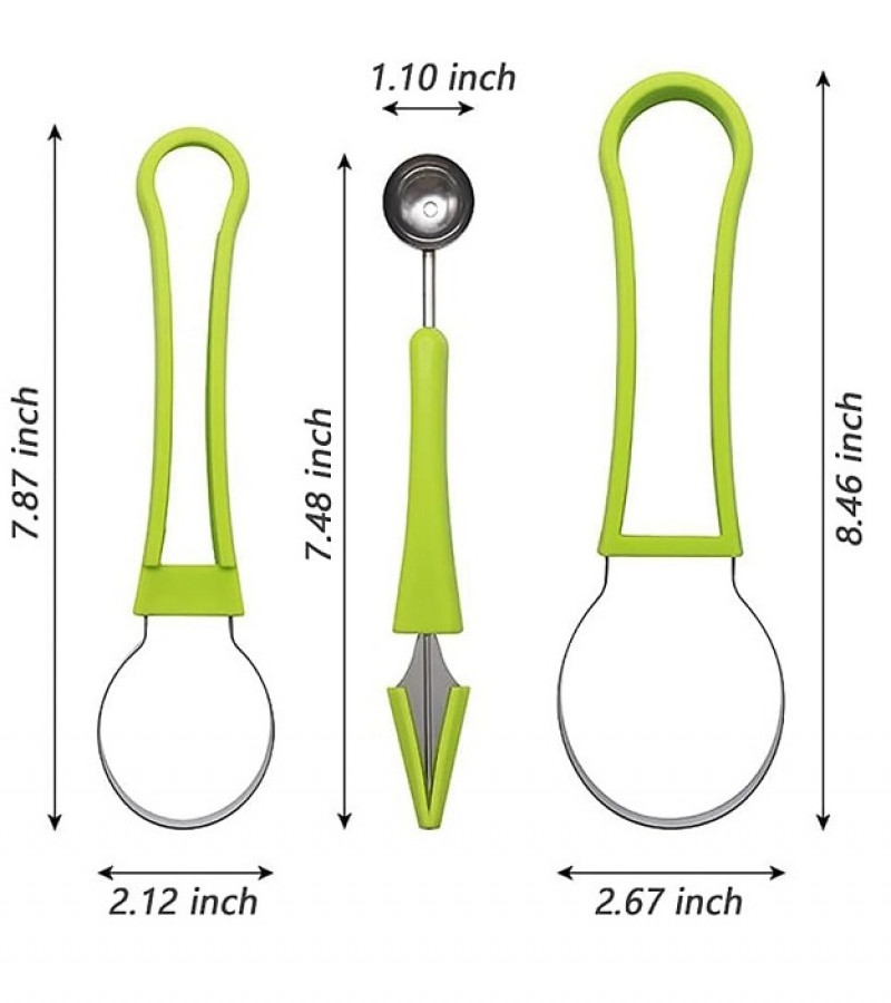 4in1 Watermelon cutter knife and grape Fruit Peeler Cutter slicer tools Seed Remover