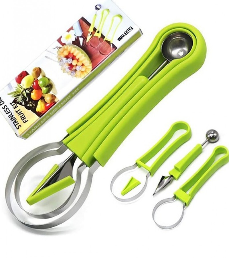 4in1 Watermelon cutter knife and grape Fruit Peeler Cutter slicer tools Seed Remover