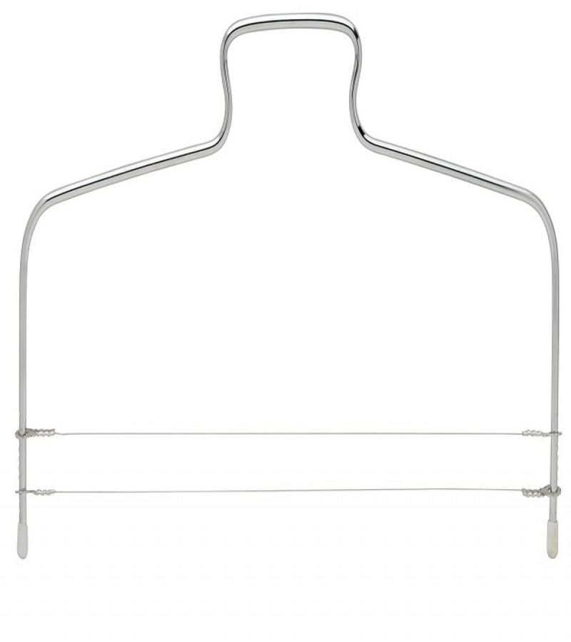 Adjustable 2 Wire Layer Cake Cutter and Leveler Stainless Steel