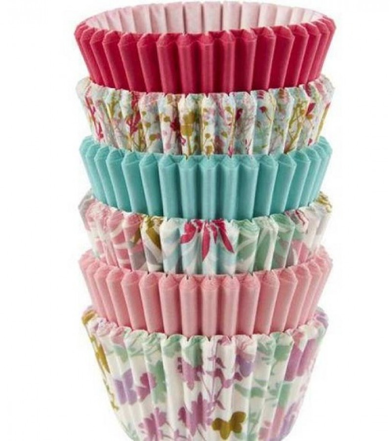 Best Cupcake Deal 6 Cupcake Muffin Tray + 50pcs Cupcake Muffin Liners + Spatula and Oil Brush Set