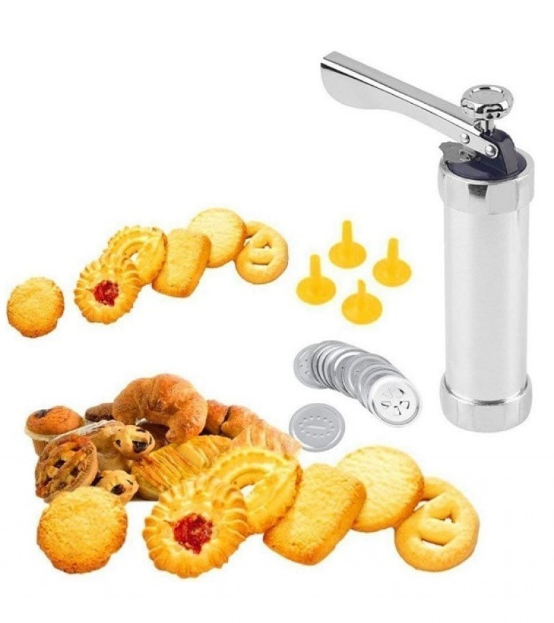 Cookie Biscuits Press Machine Bakeware With 10 Cookie Design 4 Nozzles