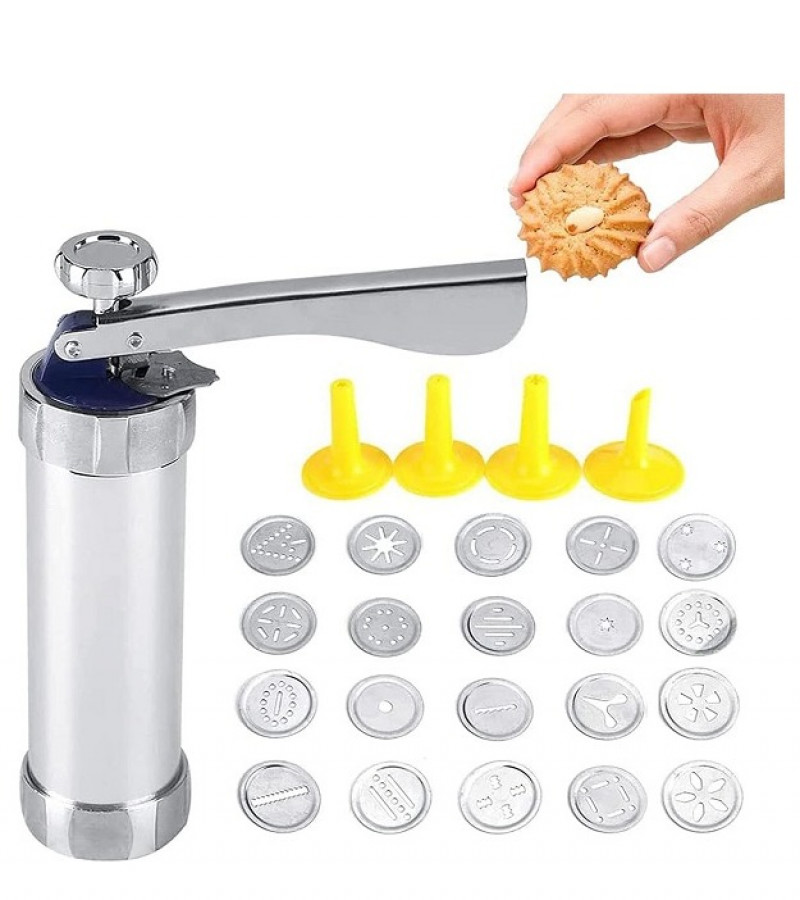 Cookie Biscuits Press Machine Bakeware With 10 Cookie Design 4 Nozzles
