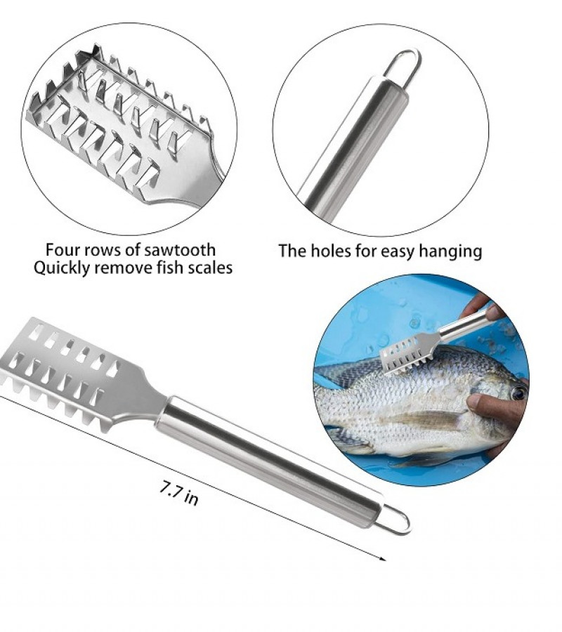 Fish Scale Remover Stainless Steel Scaler Scraper