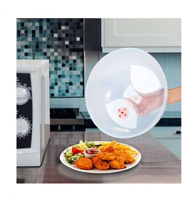 Microwave Splatter Plate Cover Guard Lid with Steam Vent