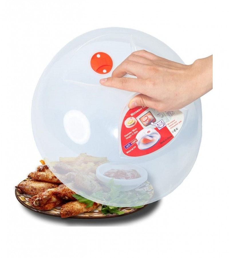Microwave Splatter Plate Cover Guard Lid with Steam Vent