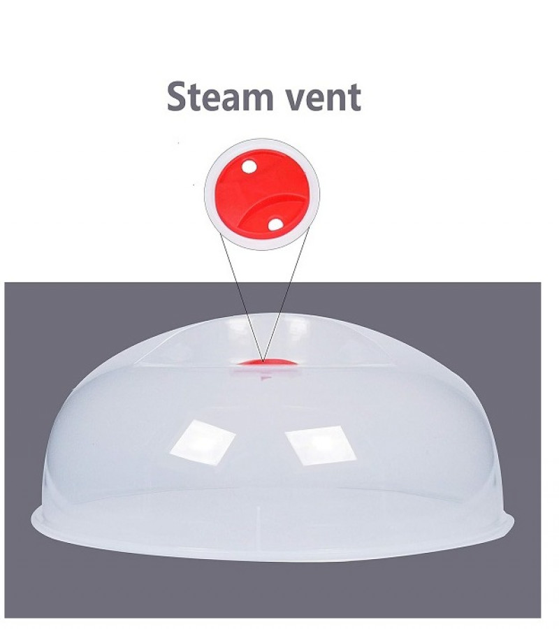 Microwave Splatter Plate Cover Guard Lid with Steam Vent
