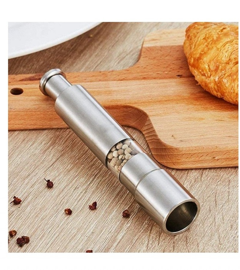 Mini Pepper Grinder Crusher Mill Stainless Steel Hand Thumb Press