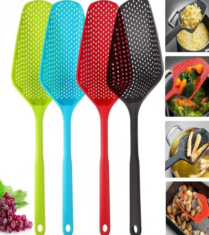 Nylon Drain Strainer Scoop Colander Skimmer Spoon with Long Handle