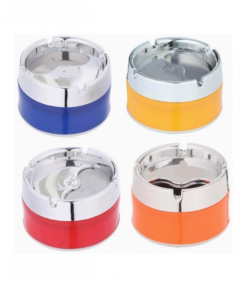 Portable Ash Tray With Rotatable Cover Lid