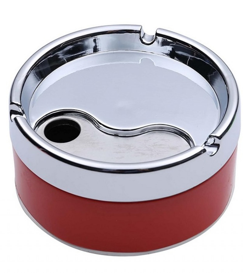 Portable Ash Tray With Rotatable Cover Lid