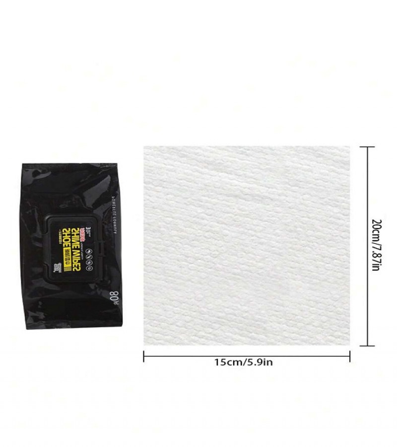 Shoe Shine Wipes Pack Of 80pcs