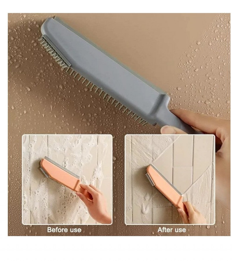 Silicone Cleaning Scraper Brush 3 in 1 Grout Cleaning Brush