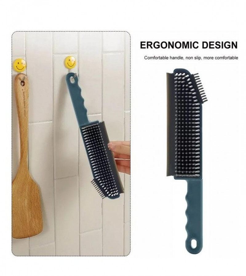 Silicone Cleaning Scraper Brush 3 in 1 Grout Cleaning Brush