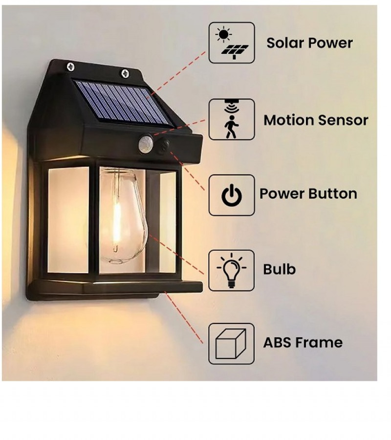 Solar Lights with Motion Sensor Wireless for Outdoor