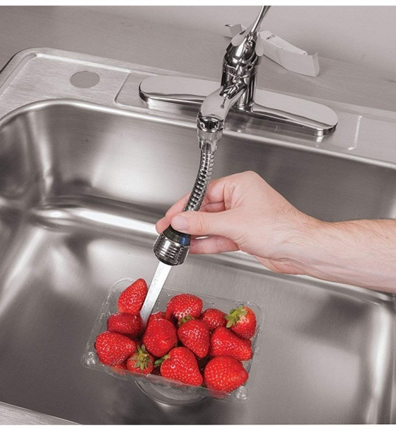 Turbo Flex 360° Flexible Faucet Sprayer Extension Water Saving