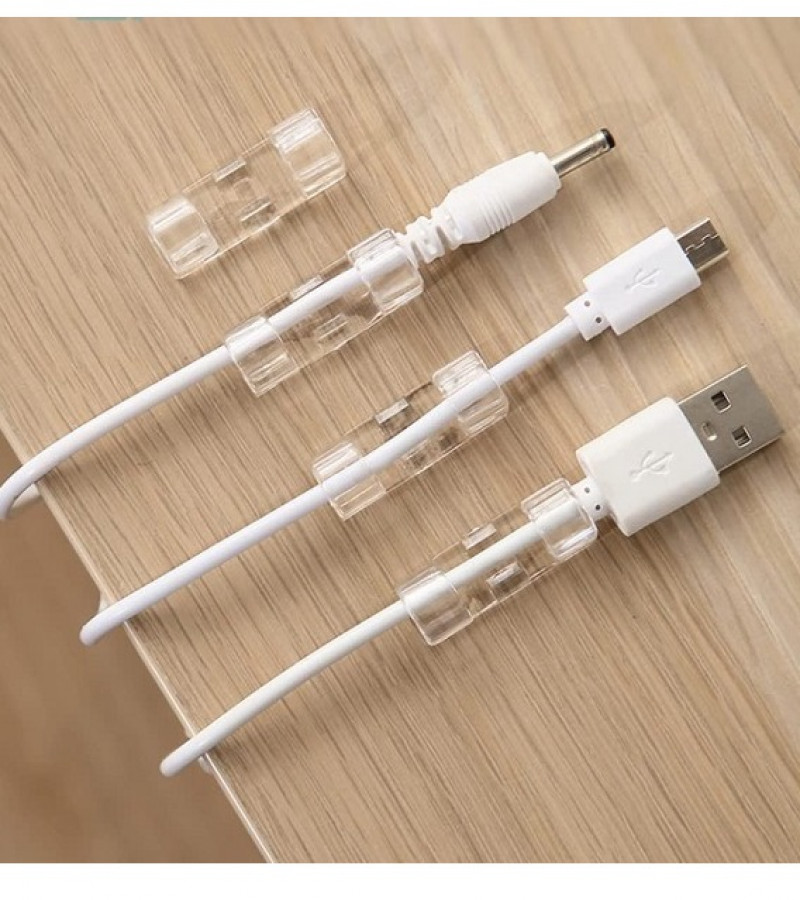Wire Cable Clip Desktop Cord Hook with 3M Foam Pack of 20